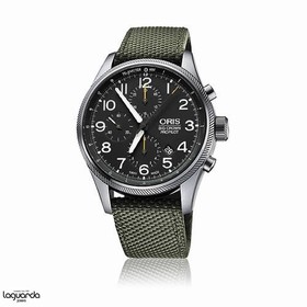 Oris Big Crown Pro Pilot Automatic Chronograph Black Dial Green Nylon Men's Watch 774-7699-4134TS