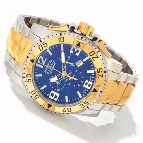 Invicta Reserve Excursion Chronograph Blue Dial Two-tone Men's Watch 0206