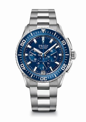 Zenith El Primero Stratos Flyback Blue Bracelet (03.2067.405/51.M2060)
