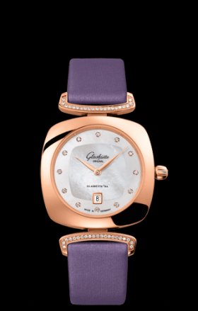Glashutte Original Pavonina Gold MOP Diamond Lug (1-03-01-08-05-02)
