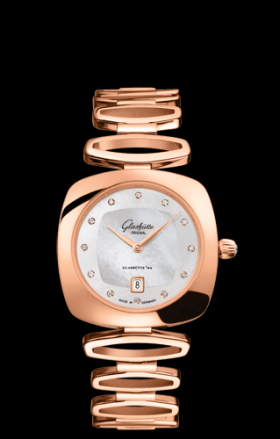 Glashutte Original Pavonina Gold MOP Bracelet (1-03-01-08-05-14)
