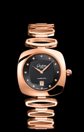 Glashutte Original Pavonina Gold Black Bracelet (1-03-01-28-05-14)