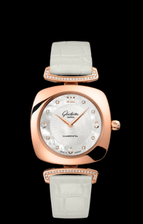 Glashutte Original Pavonina Gold MOP Diamond Lug Arab (1-03-02-04-05-30)
