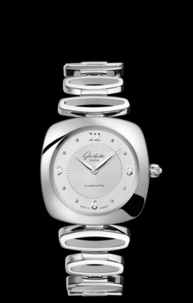 Glashutte Original Pavonina Steel Silver Bracelet Arab (1-03-02-10-02-14)