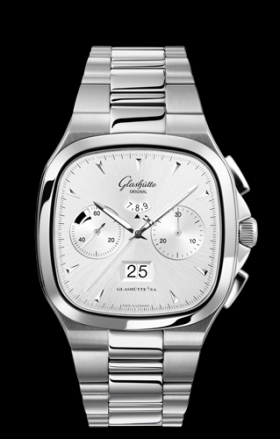 Glashutte Original Seventies Chronograph Panorama Date Silver Bracelet (1-37-02-02-02-70)