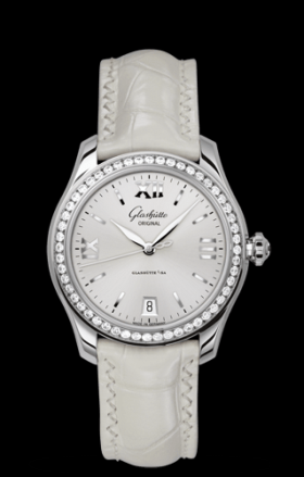 Glashutte Original Lady Serenade Silver Diamond Bezel Clasp (1-39-22-02-22-04)