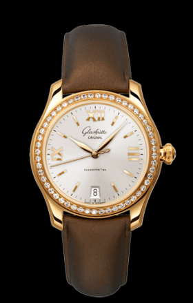 Glashutte Original Lady Serenade Gold Silver Diamond Bezel (1-39-22-04-11-04)