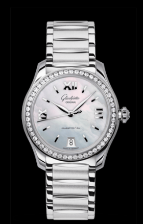 Glashutte Original Lady Serenade MOP Diamond Bezel Bracelet (1-39-22-08-22-34)