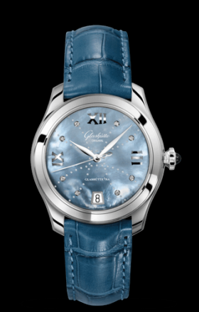 Glashutte Original Lady Serenade Blue MOP Index Line (1-39-22-11-02-44)