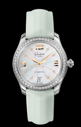 Glashutte Original Lady Serenade Gold MOP Index Line Diamond Bezel (1-39-22-12-22-44)