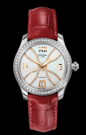 Glashutte Original Lady Serenade MOP Diamond Index Line Diamond Bezel (1-39-22-14-22-44)