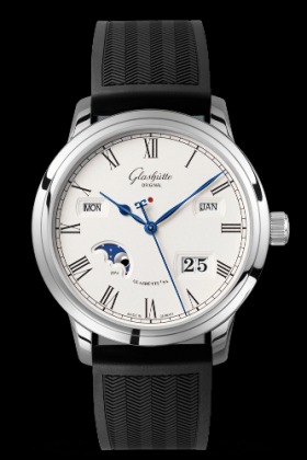 Glashutte Original Senator Perpetual Calendar Stainless Steel Rubber (100-02-22-12-04)