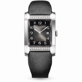 Baume & Mercier Hampton Lady Black / Horizontal Diamonds (10024)