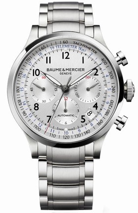 Baume & Mercier Capeland Chronograph 44 Silver / Bracelet (10064)