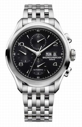 Baume & Mercier Clifton Chronograph Black Bracelet (10212)