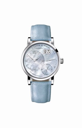 A. Lange & Sohne Kleine Lange 1 White Gold Blue Mother of Pearl (113.043)