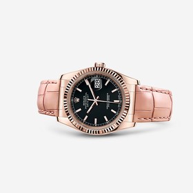 Rolex Datejust 36 Everose Strap Black (116135-0066)