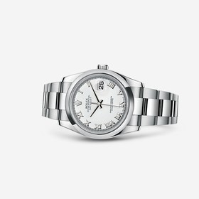 Rolex Datejust 36 Oyster White Roman (116200-0055)