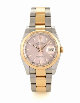 Rolex Datejust 36 Rolexor Everose Oyster Silver (116201 Silver)