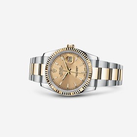 Rolex Datejust 36 Rolesor Fluted Oyster Champagne (116233-0172)