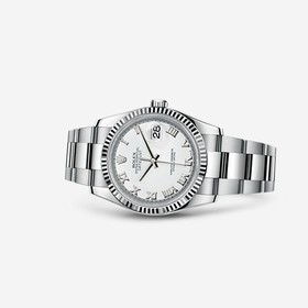 Rolex Datejust 36 Fluted Oyster White Roman (116234-0090)