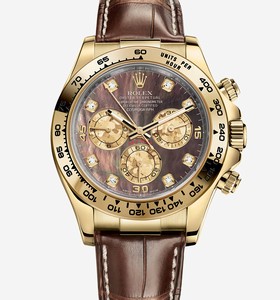Rolex Daytona Yellow Gold Strap Black Mother of Pearl (116518-0073)