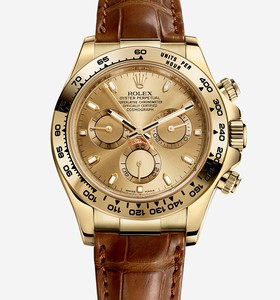Rolex Daytona Yellow Gold Strap Champagne (116518-0131)