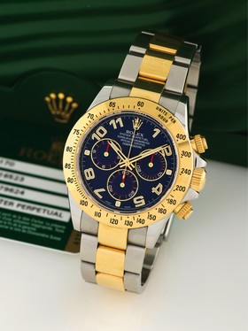 Rolex Daytona Rolesor Blue Racing (116523-0045)