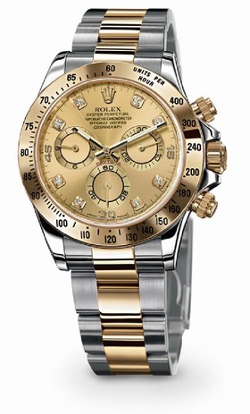 Rolex Daytona Rolesor Champagne Diamond (116523-0055)