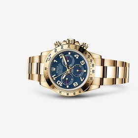 Rolex Daytona Yellow Gold Blue Racing (116528-0037)