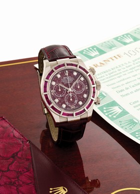 Rolex Daytona White Gold 24 Ruby Red Sodalite (116589ru)