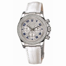 Rolex Daytona White Gold Double Row Strap Paved (116589rbr-0002)