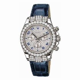 Rolex Daytona White Gold Diamond Strap Round (116599tbr-0002)