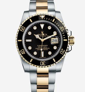 Rolex Submariner Date Rolesor Black Cerachrom Diamond (116613ln-0003)