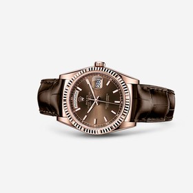 Rolex Day-Date 36 Everose Strap Chocolate (118135-0003)