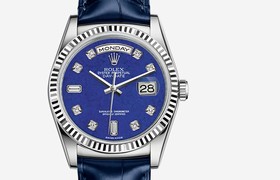 Rolex Day-Date 36 White Gold Strap Lapis (118139-0073)