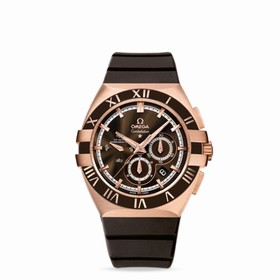 Omega Constellation Double Eagle Co-Axial Chronograph Gold / Brown (121.62.41.50.13.001)