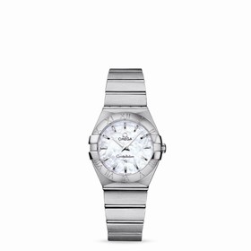 Omega Constellation 27mm Quartz Brushed MOP (123.10.27.60.05.001)