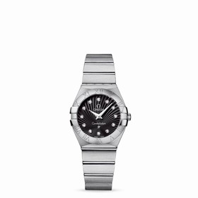 Omega Constellation 27mm Quartz Brushed Black Supernova (123.10.27.60.51.001)