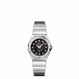 Omega Constellation 27mm Quartz Polished Black Supernova (123.10.27.60.51.002)