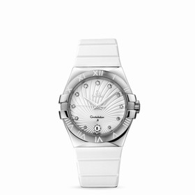 Omega Constellation 35mm Quartz White Rubber (123.12.35.60.52.001)