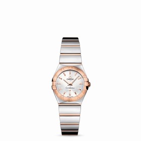 Omega Constellation 24mm Quartz Polished Two Tone / Silver (123.20.24.60.02.003)