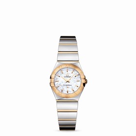 Omega Constellation 24mm Quartz Polished Two Tone / MOP (123.20.24.60.05.004)