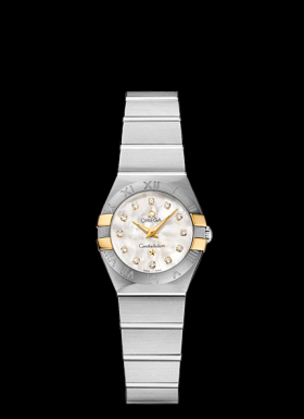 Omega Constellation 24mm Quartz Gold Claws / Diamond MOP (123.20.24.60.55.006)