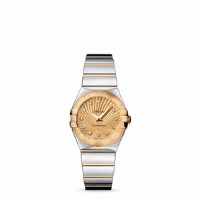 Omega Constellation 27mm Quartz Polished Two Tone / Gold Supernova (123.20.27.60.58.002)