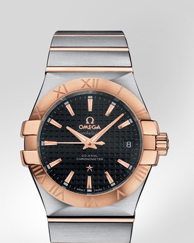 Omega Constellation 35mm Co-Axial Two Tone Red / Black Dial (123.20.35.20.01.001)