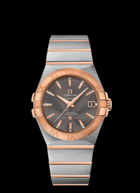 Omega Constellation Co-Axial 35mm Two Tone Red Grey (123.20.35.20.06.002)