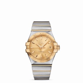 Omega Constellation 35mm Quartz Brushed Two Tone / Gold (123.20.35.60.08.001)