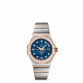 Omega Constellation 31mm Co-Axial Two Tone / Snow Diamonds (123.25.31.20.53.001)