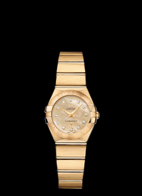 Omega Constellation 24mm Quartz Gold / Champagne MOP. (123.50.24.60.57.001)